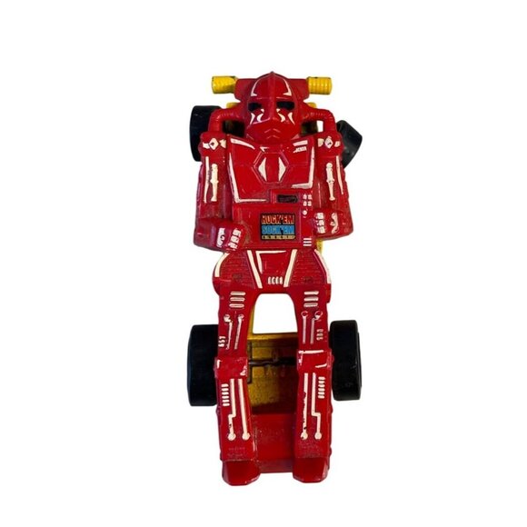 Hot Wheels Red & Yellow Zombot Diecast Car 2017 Mattel 1:36 Scale - Picture 1 of 5